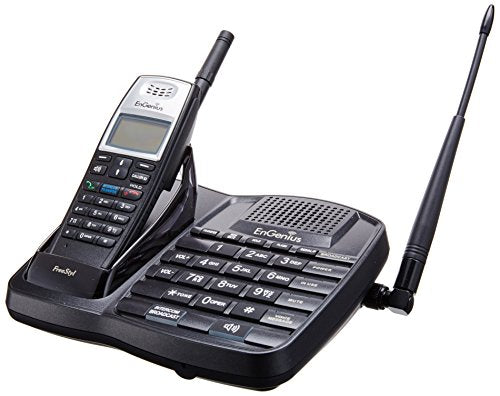 EnGenius FreeStyl1 Extreme Range Scaleable Cordless Phone System with 1 Handset, 2-Way Intercom