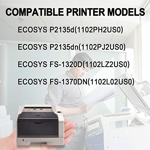 TK172 TK-172 1T02LZ0US0 Toner Cartridge (Black,6 Pack) Replacement for Kyocera ECOSYS P2135d(1102PH2US0) P2135dn(1102PJ2US0) FS-1320D(1102LZ2US0) FS-1370DN(1102L02US0) Toner Kit Printer
