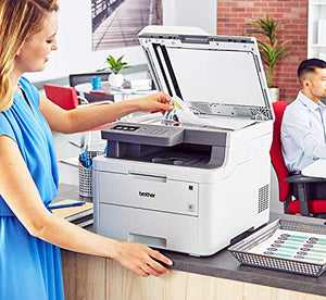 Brother RMFC-L3710CW Compact Digital Color All-in-One Printer Providing Laser Printer Quality Results with Wireless, Refurbished, RMFCL3710CW