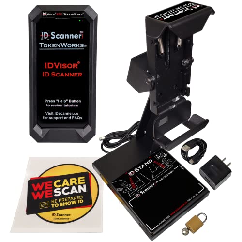 TokenWorks IDVisor ID Scanner Dual Handheld Stand Bundle