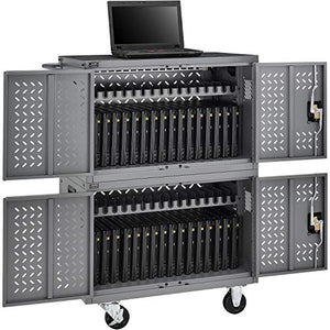 Chromebooks Laptops and iPad Tablets Charging Cart, 32-Device Capacity