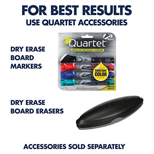 Quartet Magnetic Porcelain Whiteboard, 2' x 3' White Board, Premium, Duramax, Black Aluminum Frame (2543B)