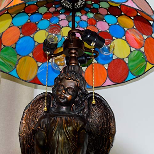 MaGiLL Tiffany Handmade Stained Glass Desk Lamp 20 Inches