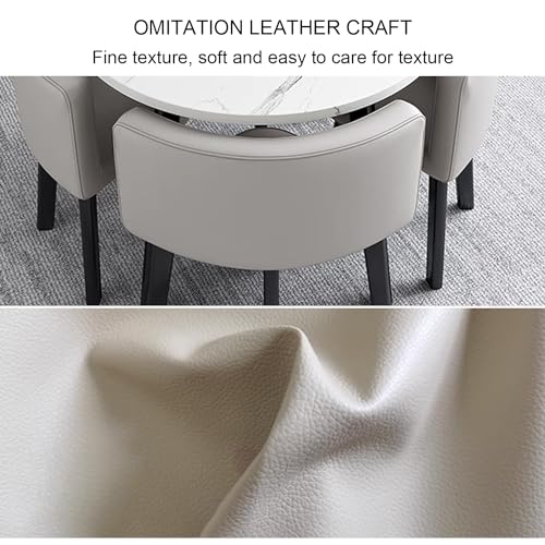 Office Table and Chair Set Kitchen Breakfast Negotiation Round Conference Table 80cm
