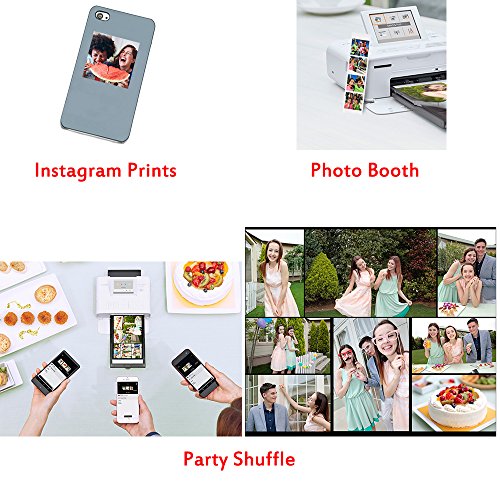 Canon SELPHY CP1300 Wireless Compact Photo Printer (Black) + Canon KP-108IN Color Ink Paper Set (Produces up to 108 of 4 x 6" prints) + Xtech Custom Case + USB Printer Cable + HeroFiber Cleaning Clot