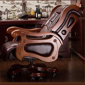 Office Chairs Boss Chair Reclining Massage Computer Leather Swivel Executive SMQHH