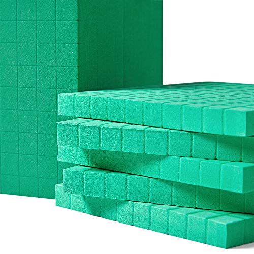hand2mind 1610 Green Foam Base Ten Blocks, Place Value Manipulatives, Base 10 Blocks, Counting Manipulatives, Math Manipulatives First Grade, Math Blocks, Place Value Blocks, Base 10 Math