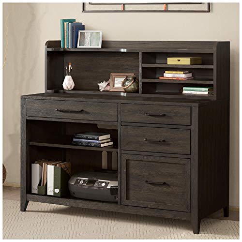 Riverside Furniture Vogue 48" Hutch in Plymouth Brown Oak