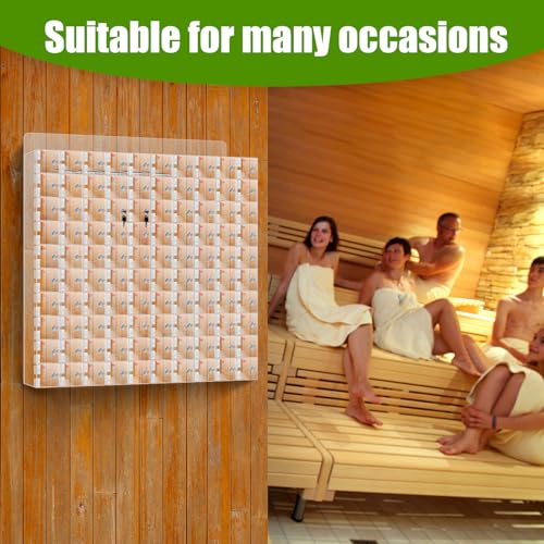 QUARPAL Acrylic Clear Cell Phone Storage Locker with Door Locks - 100 Slots
