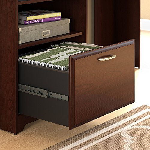 Cabot Corner Desk with Hutch and Lateral File Cabinet
