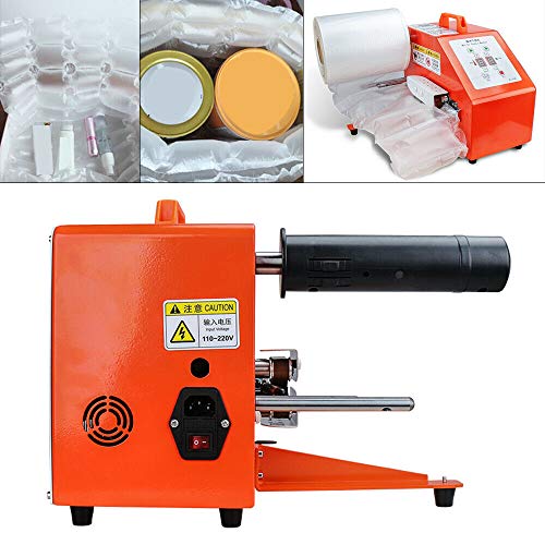 Inflatable Air Cushion Machine, 110V-220V 200W Led-Display Air Dunnage Bag Packaging Machine for Packaging Red Wine Glass Products Ceramic Fragile Products Fresh Fruits