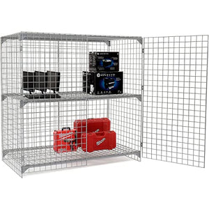 Global Industrial Wire Mesh Security Cage 72x36x72