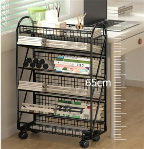GaRcan Small Bookshelf with Wheels