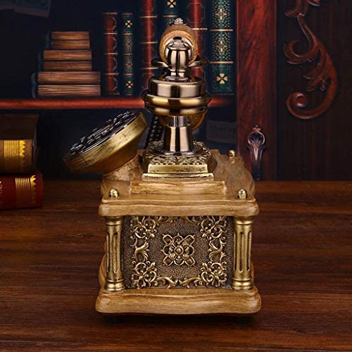 TEmkin Antique Carved Retro Telephone - European Villa Decor