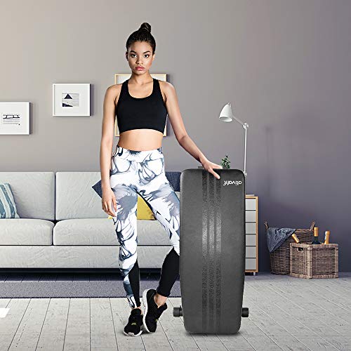 Ativafit Adjustable Weight Bench for Full Body Workout Multi-Purpose Utility Weight Bench Foldable Flat Bench Press for Home Gym… (Black)