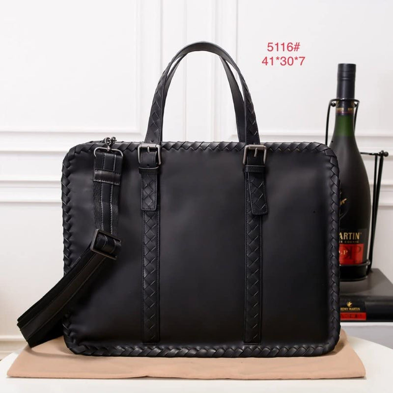 SFFZY Men's Briefcase Leather Business Handbag Leather Shoulder Messenger Bag Men's Computer Bag (Color : A)
