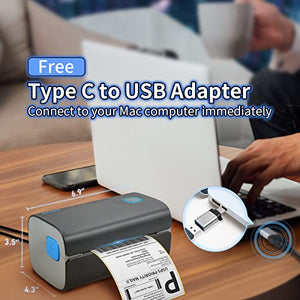 Thermal Label Printer, Jiose 162mm/s 4X6 Desktop USB Shipping Label Printer for Shipping Packages Mailing Home Small Business, Compatible with Amazon, Ebay, Etsy, Shopify, FedEx, UPS