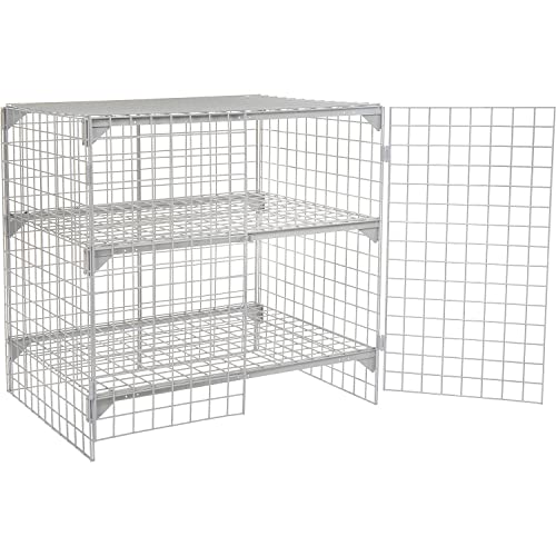 Global Industrial Wire Mesh Security Cage 48x24x48