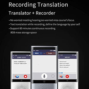 UsmAsk Language Translator Device, 2.8Inch Touch Screen, WiFi/Hotspot, 75 Languages, Grey