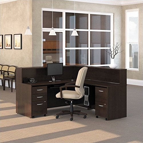 Bush Business Series C 5-Piece L-Shape Reception Computer Desk