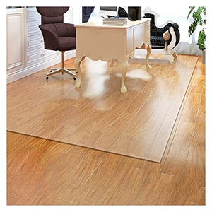 None Clear Chair Mat, PVC Office Floor Protector Non-Slip Transparent Carpet Protector, 120x400cm