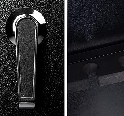 Quicktec Large Rifle Safe, Gun Safe for Home Rifles and Pistols, Quick Access 5-6 Gun Cabinet Shotgun Safe (with/Without Scope) with Pistol Lockbox Slient Mode (Large Gun Safe-Numeric Keypad)