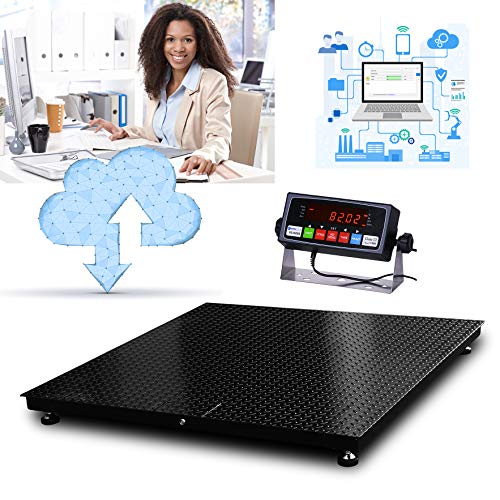 BizAutom Heavy-Duty 48"x60" Pallet Scale/Floor Scale with Premium Indicator