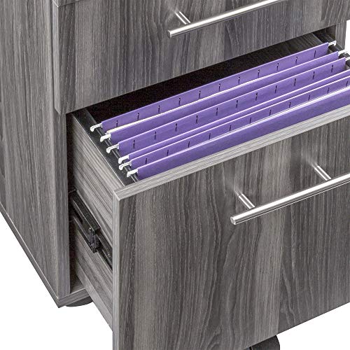 Safco Products MNBBFLGS Medina File Pedestal, Gray Steel, Gray Steel