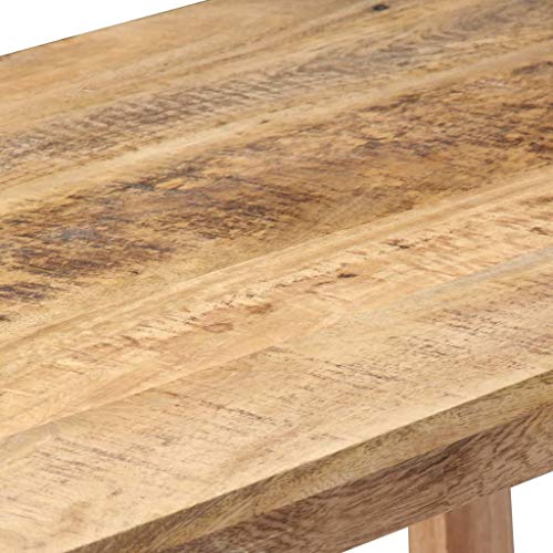 vidaXL Solid Mango Wood Desk Study Bedroom Office Table Writing Stand Home Indoor Corner Computer Desk Workstation Furniture 71"