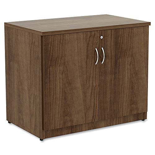 Lorell 69999 Essentials Storage Cabinet, 29.5" x 36" x 22.5", Walnut