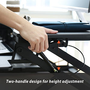 TOUCHXEL Stand Up Desk Converter 12 Level Height Adjustable Riser Workstation