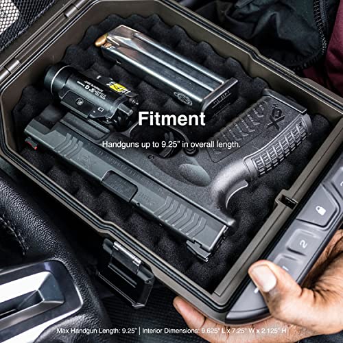 VAULTEK LifePod 2.0 Secure Waterproof Travel Case Rugged Electronic Lock Box Travel Organizer Portable Handgun Case with Backlit Keypad (Colion Noir Edition)