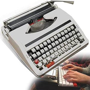 YEMELI Retro Manual Typewriter with Case, Portable Mechanical Vintage-Inspired Home Decor