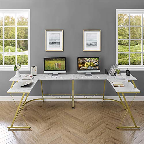 Mr IRONSTONE Electric Height Adjustable Desk 47.2" Standing Desk Sit to Stand Home Office Computer Desk & L-Shaped Desk 50.8" Computer Corner Desk, Home Gaming Desk, Office Writing Workstation