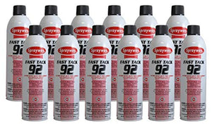 Sprayway SW092-12PK Spray Adhesive, Hi-Temp, Heavy Duty, 20 oz, Pack of 12