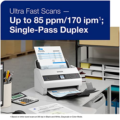 Epson Workforce DS-970 Sheetfed Scanner - 600 dpi Optical, White