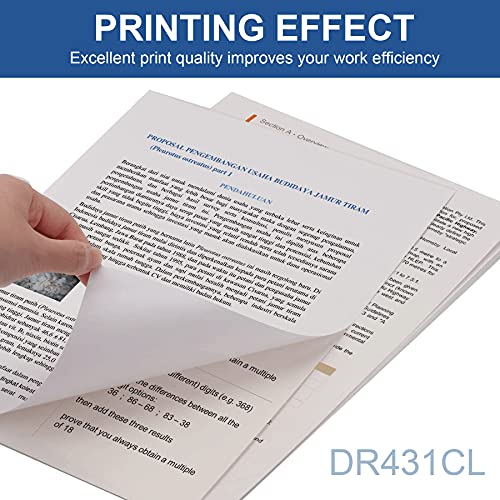 1-Pack Black DR431CL DR-431CL Drum Unit Compatible Replacement for Brother HL-L8260CDW L8360CDWT L9310CDW L9310CDWT L9310CDWTT DCP-L8410CDW MFC-L8610CDW L8900CDW L9570CDWT L9570CDW Printer