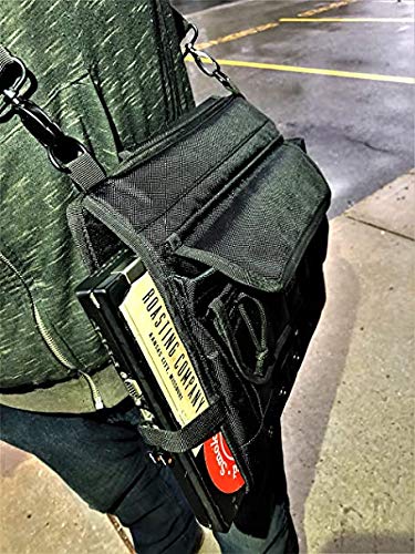 BULLYBAG 12-Pack w Bandit Belt System, Haag Shingle Gauge, Tool Managers, 25' Tape Measure, SideBar 7" Pry Bar, Pitch Gauge, Stanley 100' Tape (LARGE)