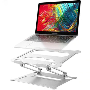 HNTHY Portable Foldable Laptop Stand Lifting Aluminum Alloy Notebook Computer Stand Universal Adjustable Storage Cooling Holder Stand