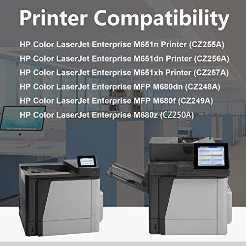 2 Black Cartridge 652A CF320A Remanufactured Toner Cartridge Replacement for HP Color Laserjet Enterprise M680z M651n M651dn M651xh MFP M680dn M680f Printer Ink Cartridge