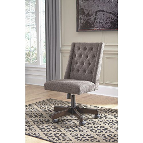 Ashley Furniture Signature Design - Adjustable Swivel Office Chair - Manual Tilt - Casual - Graphite