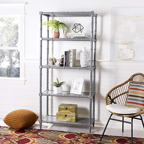 Safavieh ETG3500C Home Collection Ebo Modern Coastal 4 Tier Etagere, Grey