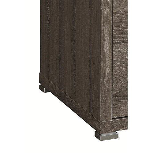 Scranton & Co L Shaped Computer Desk in Dark Gray