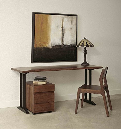 Treasure Trove Accents 17663 Two Drawer Castered File Cabinet, Light Walnut