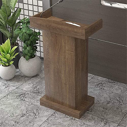 Lectern Podium Desk with Drawer (Natural)