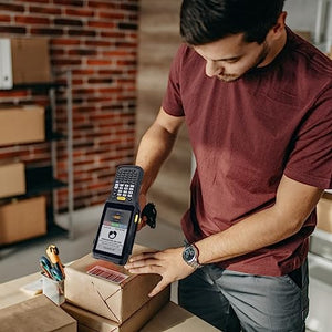 Chainway C61 Wireless Android Barcode Scanner Handheld with Pistol Grip, Zebra 2D/1D/QR Code Reader, Android 11, Google Play, Vivid Screen, WiFi - Warehouse Inventory Scanning