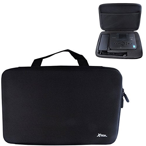 Canon SELPHY CP1300 Wireless Compact Photo Printer (Black) + Canon KP-108IN Color Ink Paper Set (Produces up to 108 of 4 x 6" prints) + Xtech Custom Case + USB Printer Cable + HeroFiber Cleaning Clot
