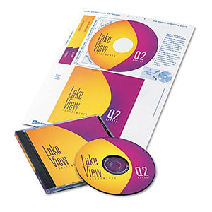Avery CD/DVD Label/Jewel Case Insert Combo Sheets, Ink Jet, 20 Labels & Inserts/Pack (8696)