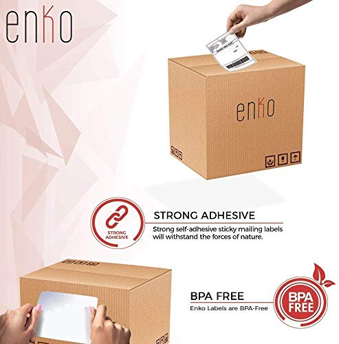enKo Dymo 4XL Labels 4 x 6" 1744907 Compatible for Dymo Labelwriter 4XL Shipping Label Thermal Printer (50 Rolls, 11,000 Labels)