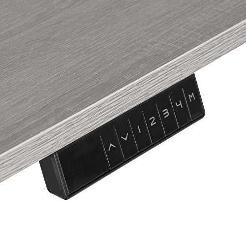 Techni Mobili RTA-3839SU-GRY Automatic Sit to Stand Desk, 59" W x 27.5" D x 48" H, Gray